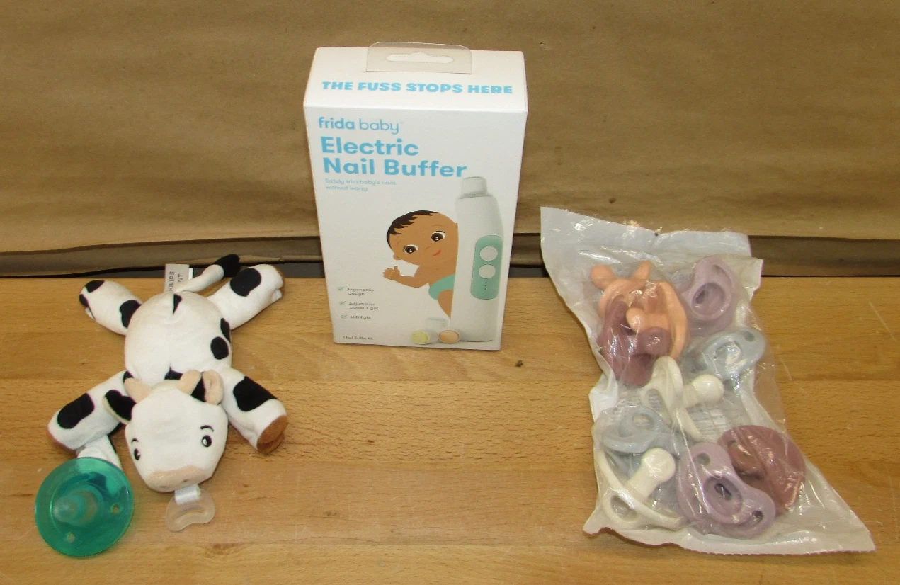Newborn Baby Essentials Bundle Frida Nail File Avent Snuggle NUK Pacifiers