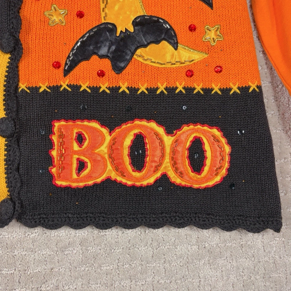 Conjunto de 2 piezas suéter chaleco cuello alto vintage ediciones básicas para mujer’s L Halloween Foto 2 de 4