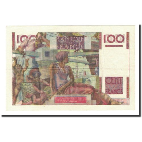 [#591047] Frankrijk, 100 Francs, 1954-03-04, SUP, Fayette:28bis5, KM:128e - Afbeelding 2 van 2