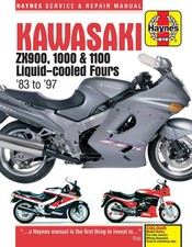 Kawasaki ZX900, 1000 & 1100 Liquid-cooled Fours (1983-1997) Haynes Repair Manual