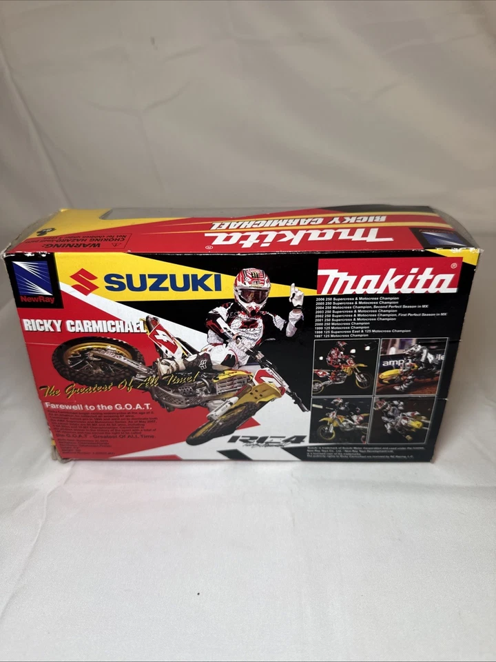 Ricky Carmichael new ray motocross toys 1/12 rare - Image 2 of 4