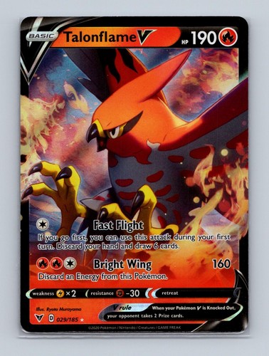 Pokemon 2020 Vivid Voltage Talonflame V 029/185 Ultra Rare NM