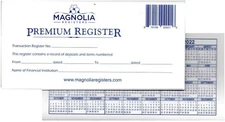 10 Premium 48 Page Transaction Registers - Thicker Paper, More Pages - for Perso