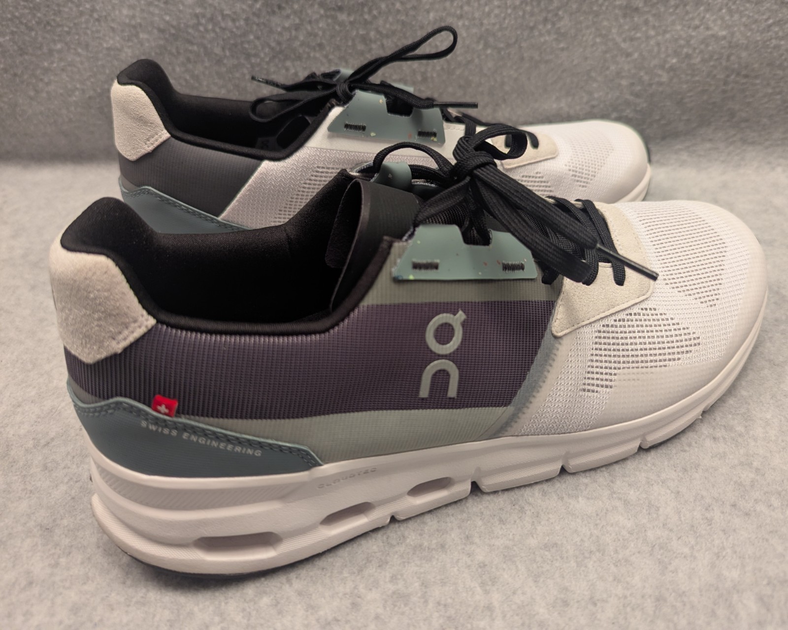 On Cloudrift Swiss Engineering White/Asphalt Runn… - image 4