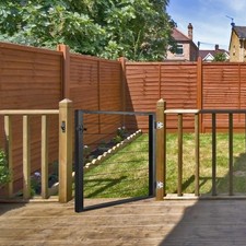 Cable Railing Gate Brushed for Wood Metal 36" Cable Railing System Outdoor