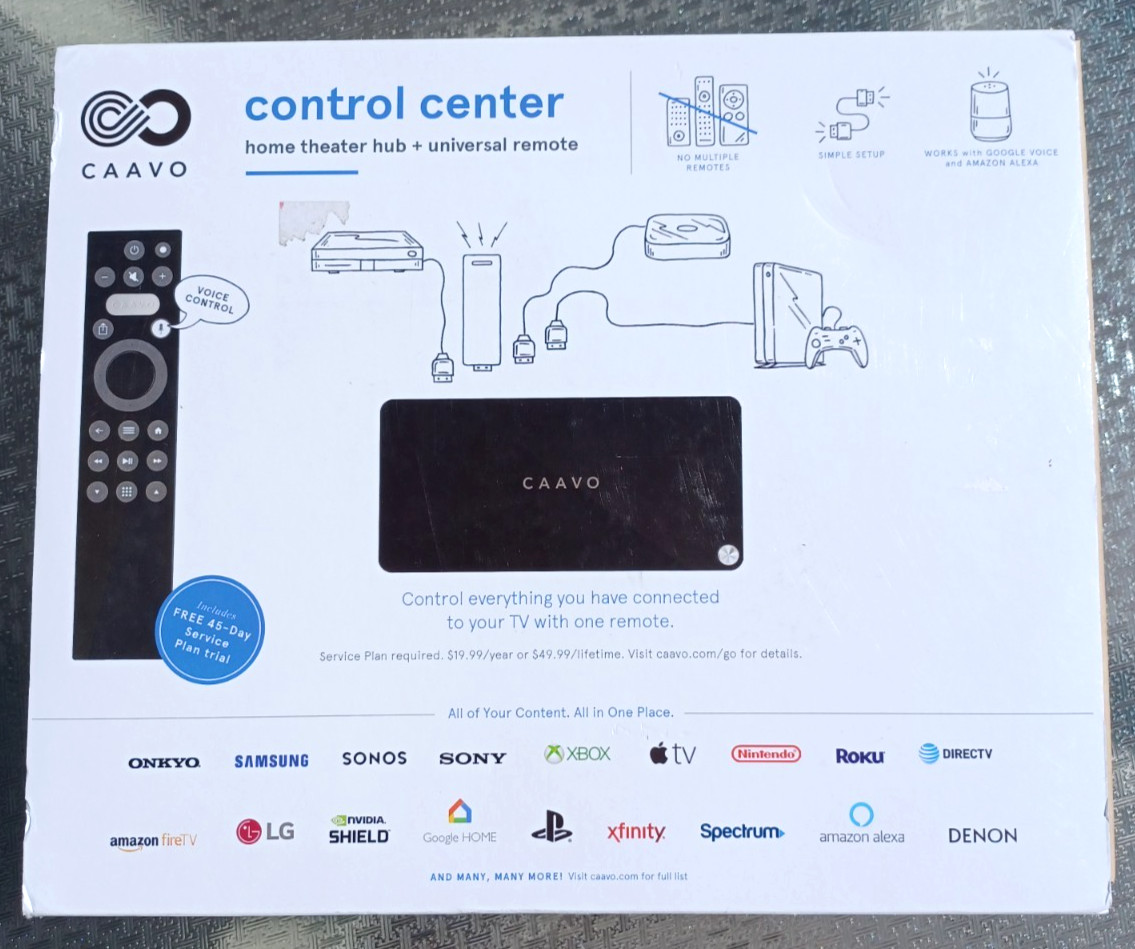 Caavo Control Center Entertainment Hub & Universal Remote w/