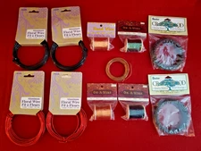 Mixed Lot Of 10 Crafting Floral Beading Wire Asst colors NIP