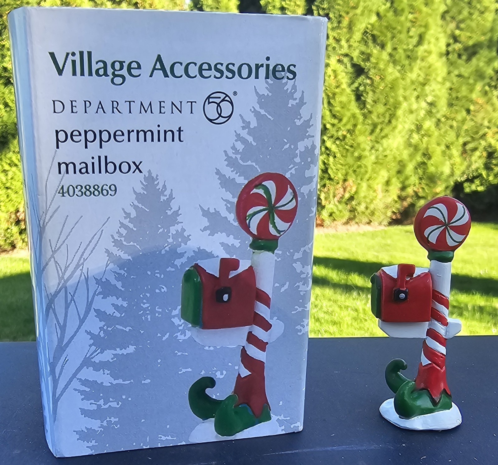 Department Dept 56 Peppermint Mailbox Christmas Village Accessory 4038869