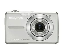 OLYMPUS FE-220D Compact Digital Camera 7MP 3x Optical Zoom Tested Condition