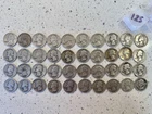 Washington Silver Quarters Roll Lot of 40 Circulated 90% Silver Coins