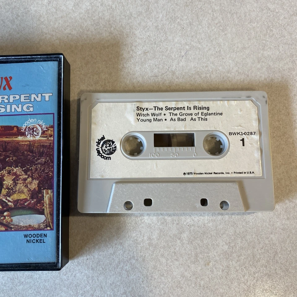 Styx - The Serpent Is Rising (Cassette, Oct -5-1973) BWK1-0287 Original Press VG - Image 2 of 4
