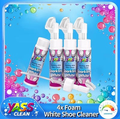 Sparkling White Schuhreiniger 200ml 4er Pack - Bootifully Foam Trainer Reiniger