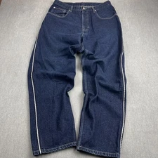 Vintage 90s Tommy Hilfiger Freedom Jeans Men’s 35x32* Blue Stripe Baggy Skater