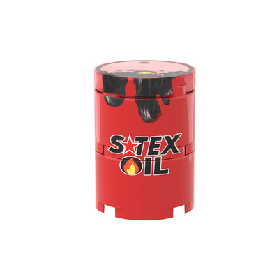 Leaking S-Tex Oil Barrel - Oil Rig -  Custom Printed  Minifig Scale Brick City