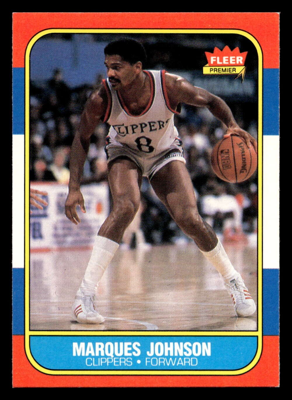 1986-87 Fleer #54 Marques Johnson Ex-Mint Clippers Basketball ID: 508763