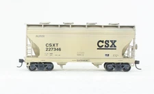 Front Range HO CSX ACF 2 Bay Hopper Custom Paint Upgraded CSXT 227346
