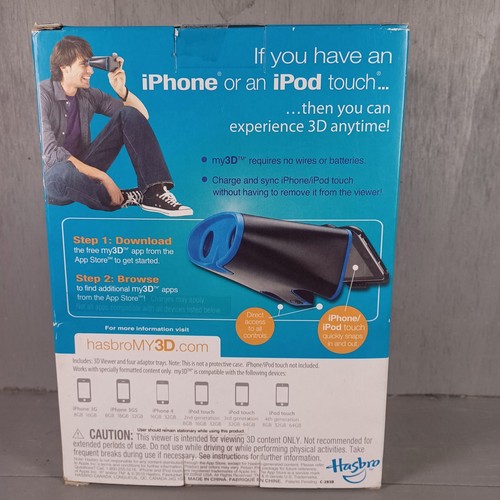 HASBRO MY 3D VIEWER POUR IPOD TOUCH ET IPHONE NEUF DANS SON EMBALLAGE D'ORIGINE - Photo 4 sur 5