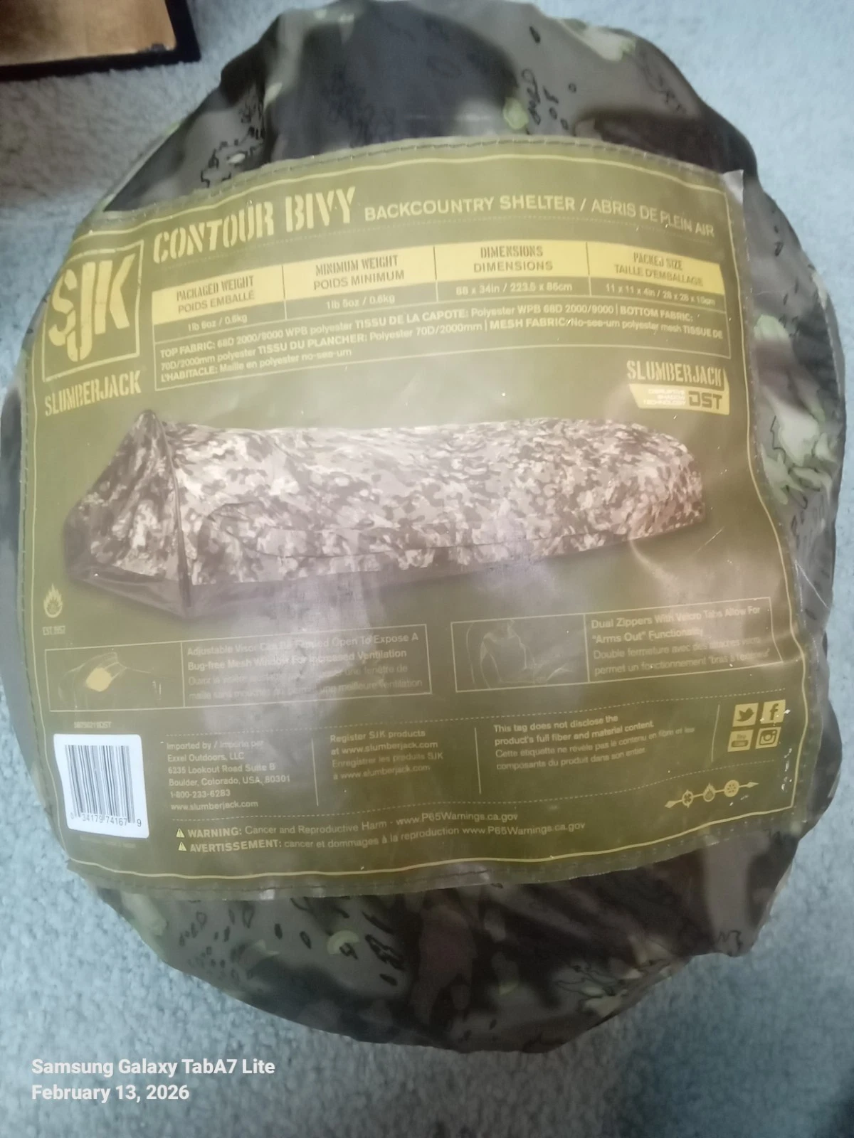 Slumberjack Contour Bivy Bag Sleeping Bag for Camping