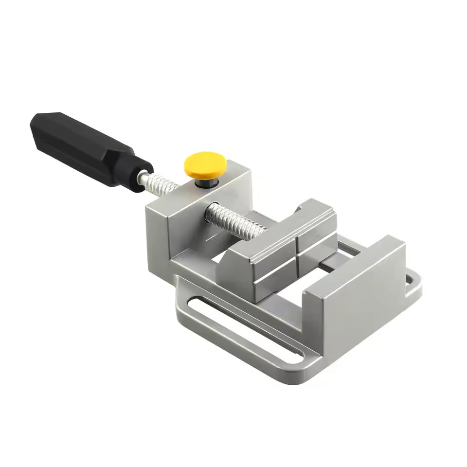 Mini pince plate pour perçage de précision et étau de table compact