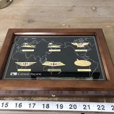 Cathay Pacific Badge Collection since 1946 Flight Attendant Pins, Case & booklet