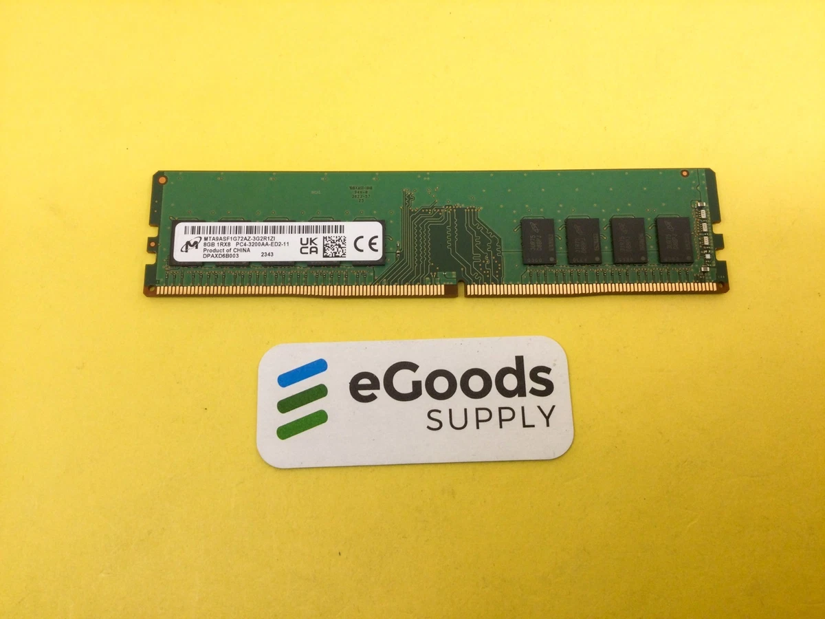 Micron DDR4 SDRAM Network Server 8 GB Capacity per Module Memory