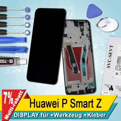 Display für Huawei P Smart Z Bildschirm Service Pack Schwarz Rahmen+
