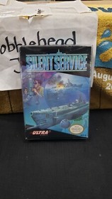 CIB SILENT SERVICE NINTENDO NES VIDEO GAME WITH PROTECTOR CASE