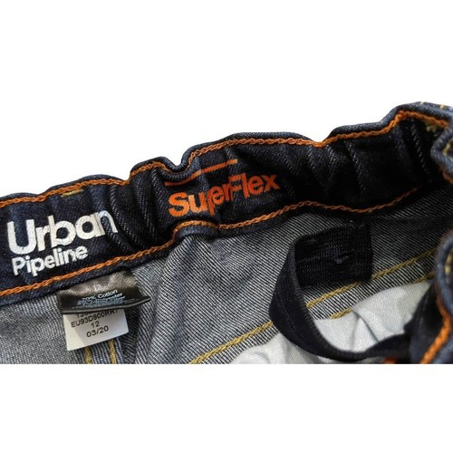 12 Urban Pipeline Boys Straight Fit Super Flex Denim Jeans Adjustable Waist - Picture 6 of 12