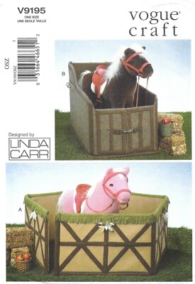 Vogue V9195 Horse Corral & Stall for Plush Doll UNCUT Pattern HORSE NOT INCLUDED