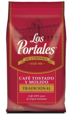 CAFE LOS PORTALES DE CORDOBA TOSTADO Y MOLIDO 400 GR MEXICAN