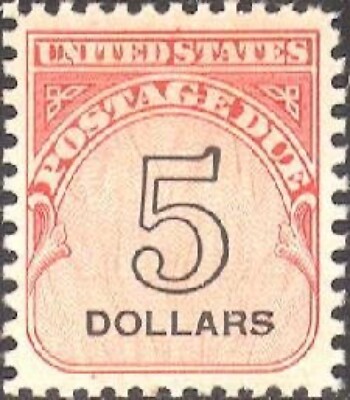 [OOS] US #J101 MNH 1959 $5 Postage Due Numeral