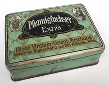 Pfennigfuchser Extra Blechdose antik 50 gr Tabak Jugendstil-Dekor Rapp&Sohn 20er