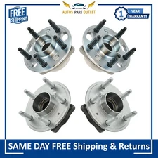 New 4 Piece Front Rear Wheel Hub Bearing Assembly for Chevy Equinox GMC Terrain