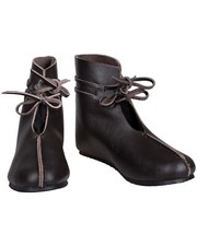 Mytholon Einhard Halbstiefel Leder Braun 43 Larp Mittelalter #14342