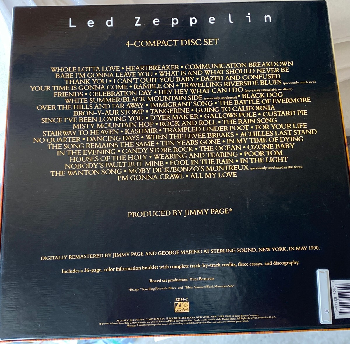 LED ZEPPELIN 4 Compact Disc Box Set CROP CIRCLES w/ Booklet