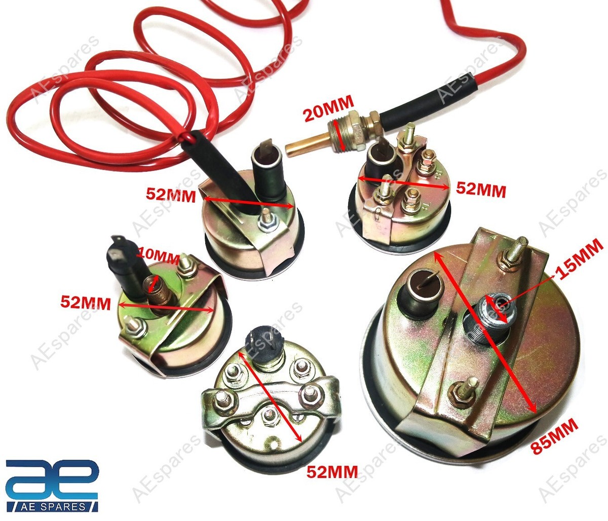 Tachometer Gauge Set For Massey Ferguson Tractors – MF35 MF50 MF65 MF135 MF150 MF165, 1935-1965