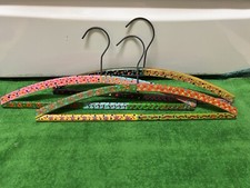 Hand Painted Wooden Hangers Lot Of 3