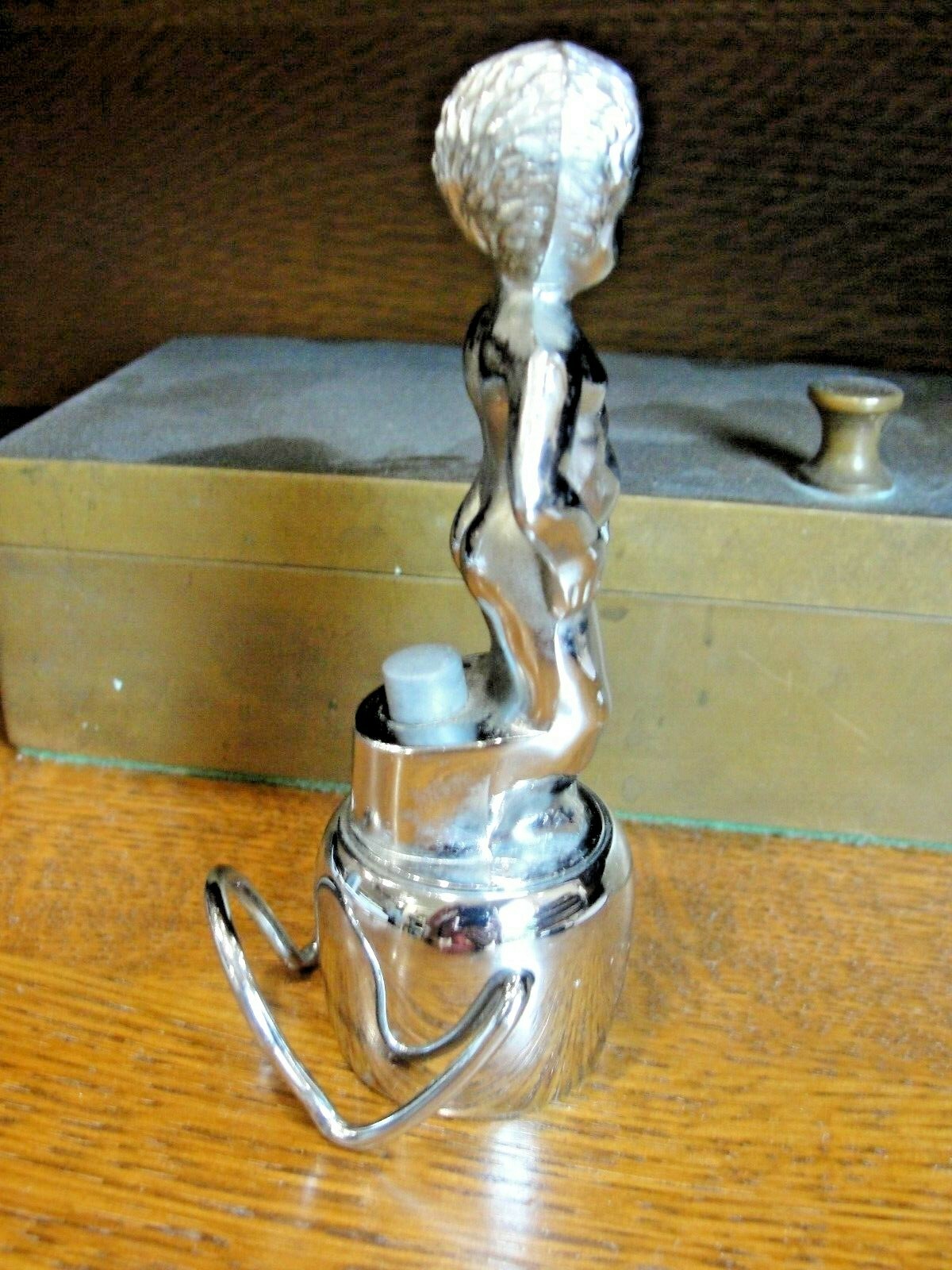 Vintage Bruxelles Naughty PEE BOY w Liquid Button Seltzer Soda Bottle