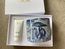 New Authentic Christian Dior Beauty Face Cleanser Cotton Pads With Storage Set