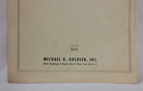 Vtg It's A Good Day Sheet Music 1946 With Song in my Heart Peggy Lee & Barbour - Picture 3 of 9