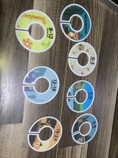 Baby/kids Dividers Round Hang Tags for Clothes Rod Closet Clothing 0-24 Months