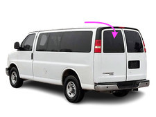Fits 1996-2021 Chevy Express GMC Savana Back Glass Rear Left Window Driver Side