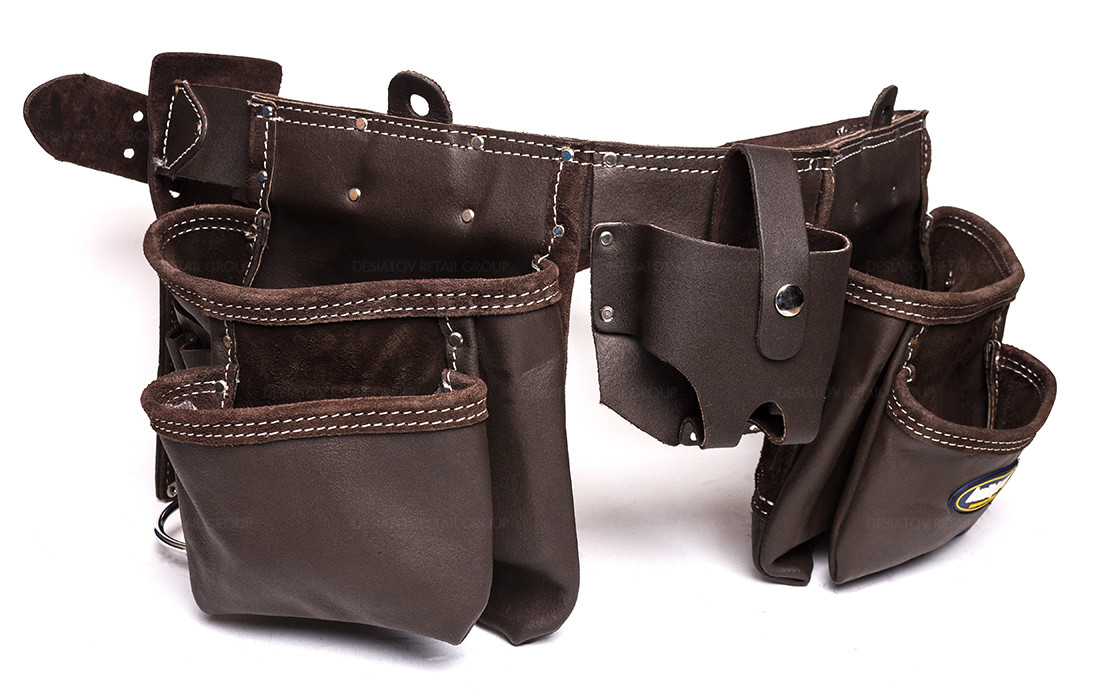 BuildPro Tool Belt Apron 13 Pocket Oil Tanned Leather BROWN LW31012 eBay