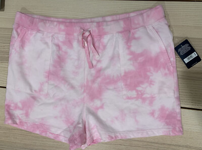 Lucky Brand NEW Women's Size Large Tie Dye Shorts White Pink