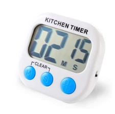 2 Pack Digital Kitchen Timer Magnetic LCD Count Down, Time Loud Alarm - T2