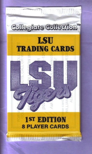 LSU Tigers 1 Unopened Pack Of Collegiate Collection Trading Cards 