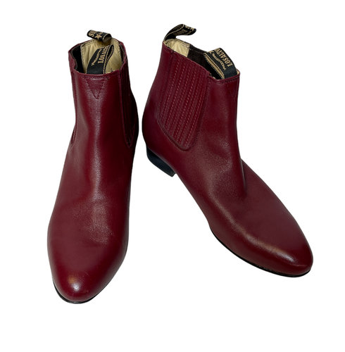 Los Altos Men's Burgundy Genuine Deer 