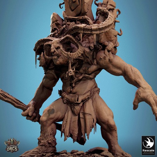 Fanatsy Stonebound Ogre 32mm Rescale Miniatures - Picture 3 of 3