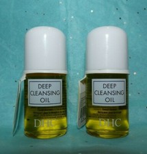 NEW 2 DHC Deep Cleansing Oil Cleanser Makeup Remover 1 oz. each Travel Size