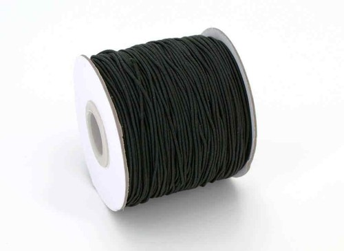 Gummikordel Gummiband Gummi 3mm schwarz Meterware Gummilitze Ohrschlaufe 3m /Stk - 第 1/1 張圖片